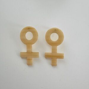 Red Sky Female Symbol Earrings